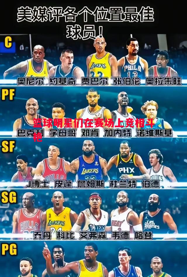 篮球明星们在赛场上竞相斗艳