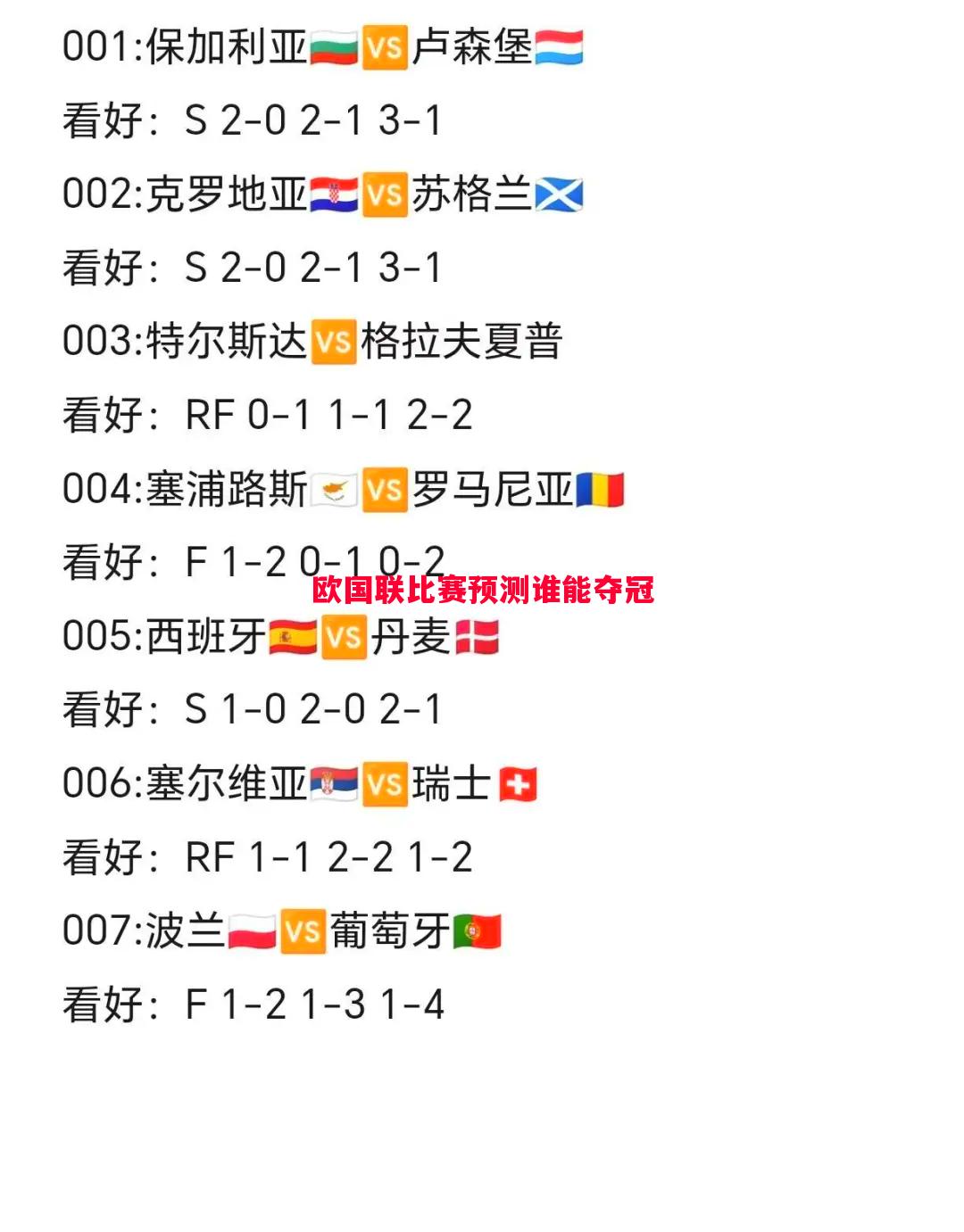 欧国联比赛预测谁能夺冠